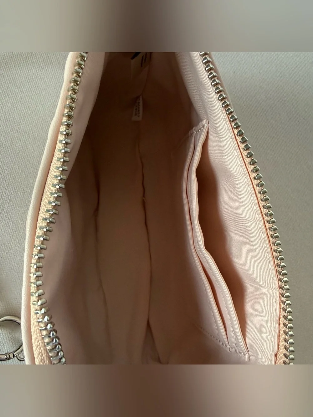 NWT Coach Nolita 19 In Signature Leather Small Bag Silver/Blush pink CZ456